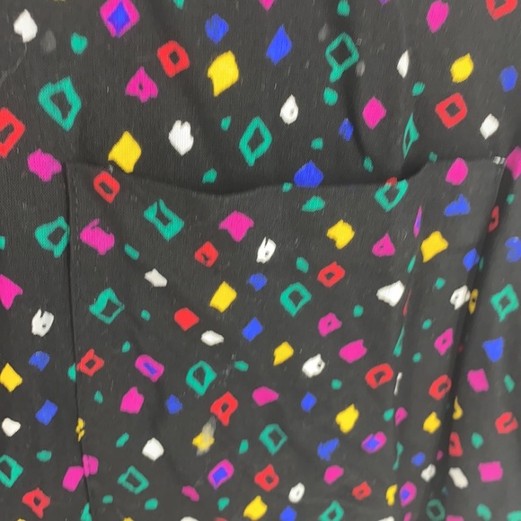 Touche L.A. Women's Vintage Black Geometric Print Button-Down Shirt Medium - Picture 5 of 8